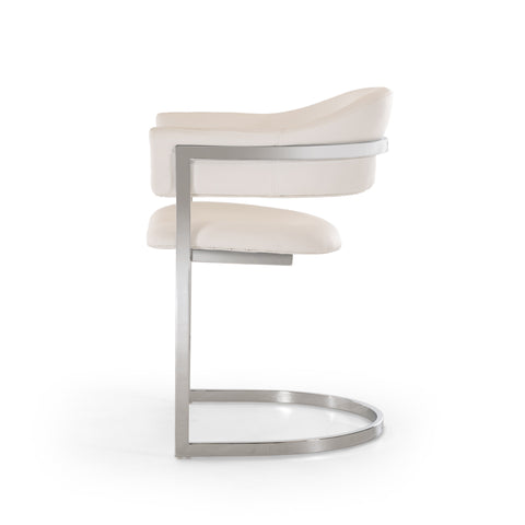 Modrest Allie Contemporary White Leatherette Dining Chair By VIG Furniture