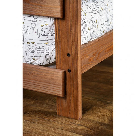Arlette Twin/Twin Bunk Bed Model Am-Bk100-Bed-Slat By Furniture Of America 
