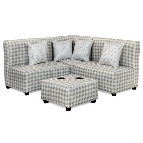 Bethanie Kids Sectional W/ Ottoman Model Am1102 By Furniture Of America 