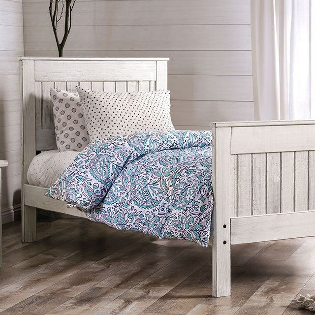 Rockwall Bed Model Am7973Wh-Queen Bed By Furniture Of America 