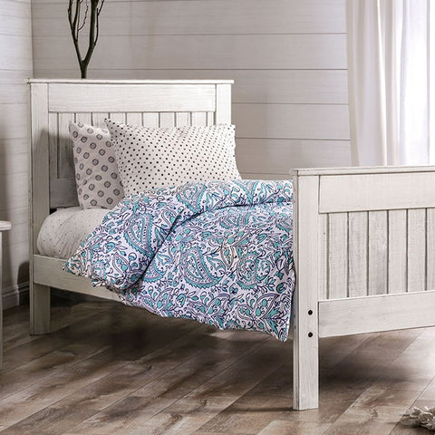 Rockwall Bed Model Am7973Wh-Queen Bed By Furniture Of America 