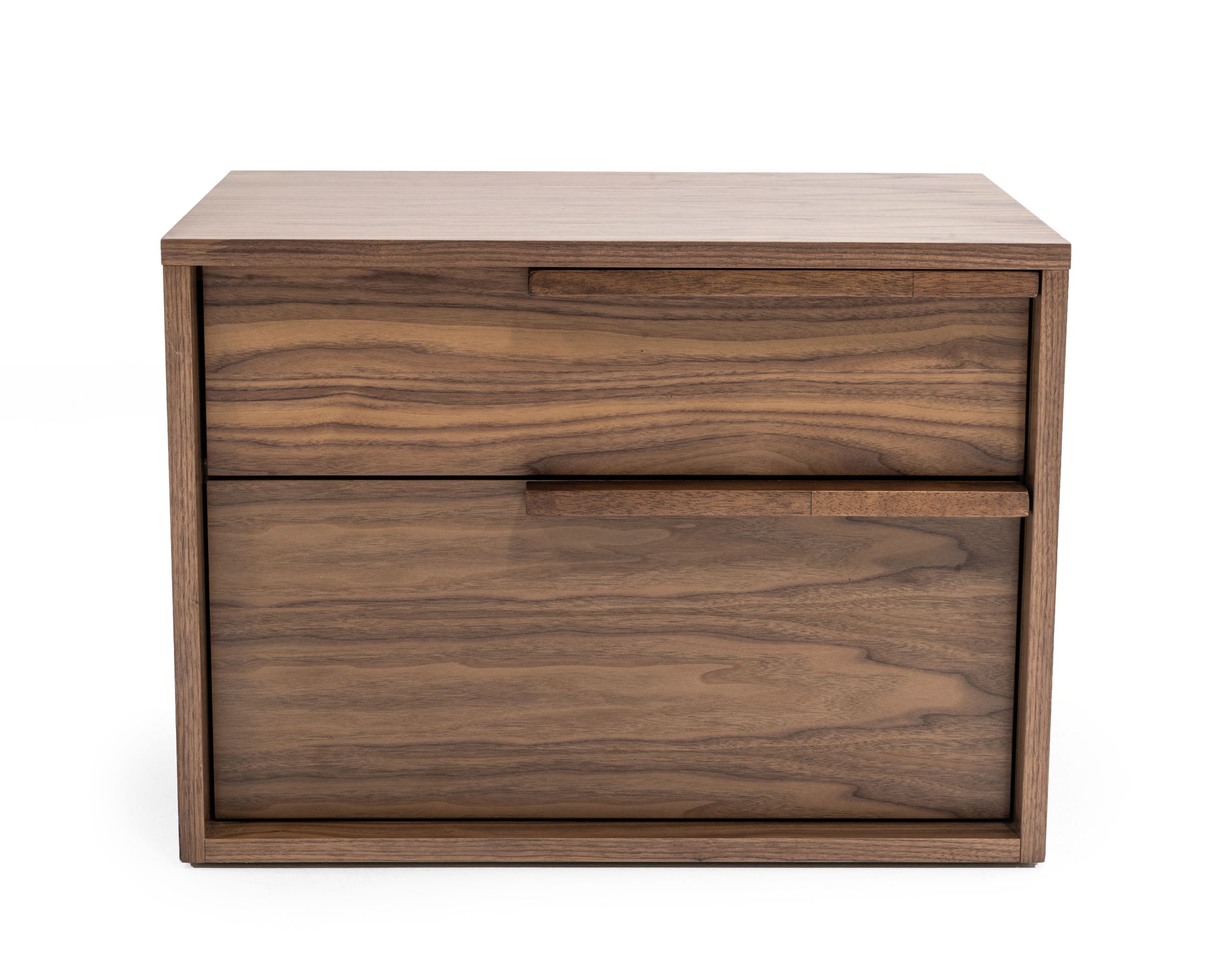 Modrest Amberlie Modern Walnut Nightstand Model VGMABR-96-WAL-NS