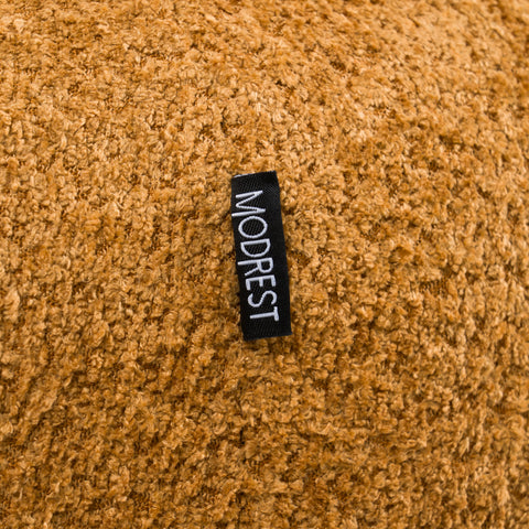 Divani Casa Andrew Modern Orange Fabric Swivel Accent Chair Model VGEV-B1830-CHR-ORG