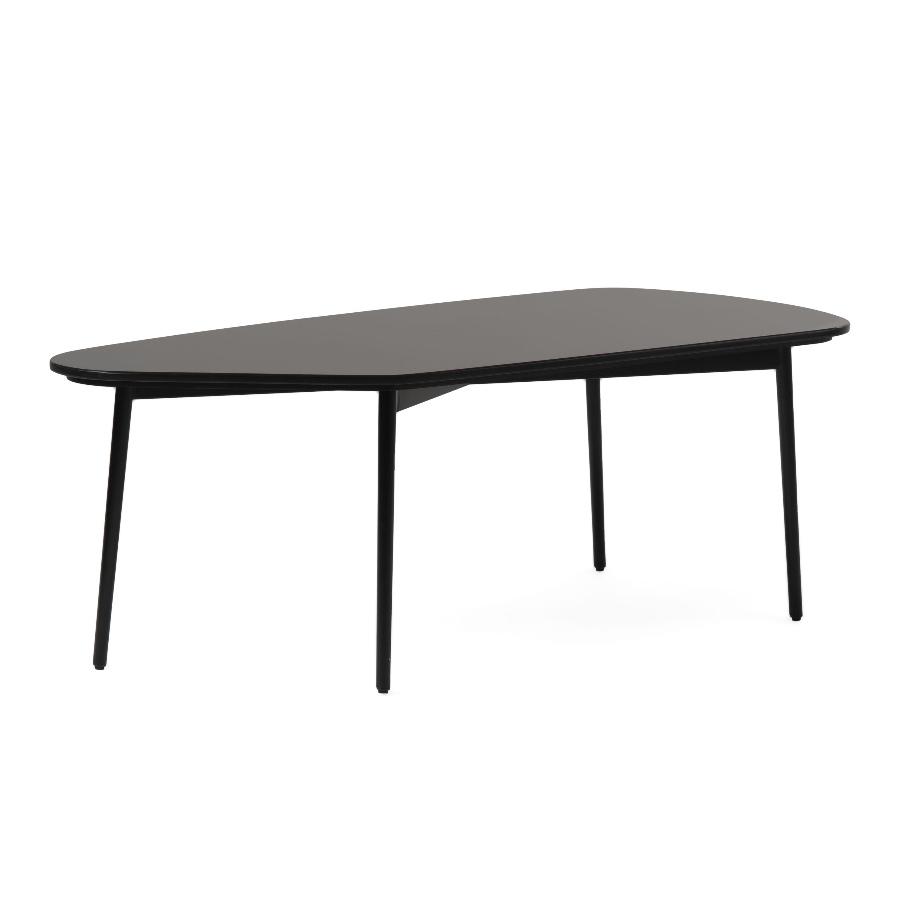 Modrest Andros Black Marble & Black Metal Coffee Table Model VGGMM-CT-1582-BLK-CT