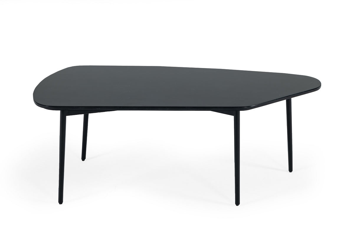 Modrest Andros Black Marble & Black Metal Coffee Table Model VGGMM-CT-1582-BLK-CT