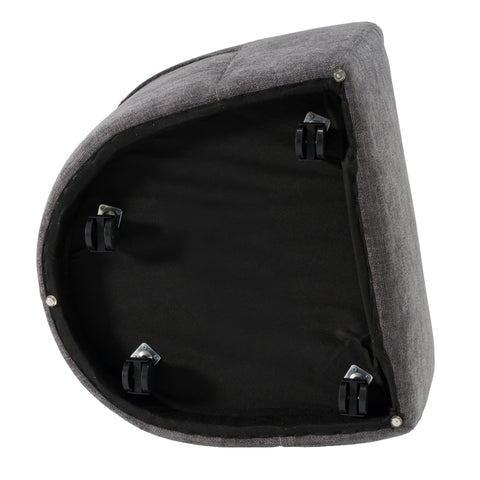 Modrest Angie Modern Dark Grey Fabric Dining Chair Model VGKK-KF-Y1230-DKGRY