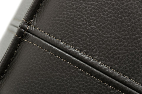 Divani Casa April Modern Dark Grey Leather Square Ottoman Model VGKKKFD1000-DKGRY-3