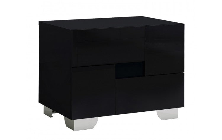 Aria High Gloss Black NightstandModel:  ARIA-NS-BLACK