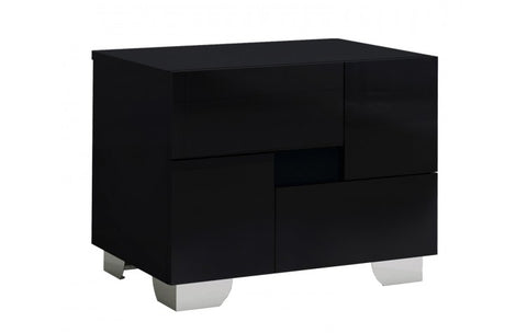 Aria High Gloss Black NightstandModel:  ARIA-NS-BLACK
