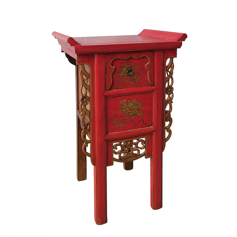 Antique Original Painted Laquered Chinese Lamp Table