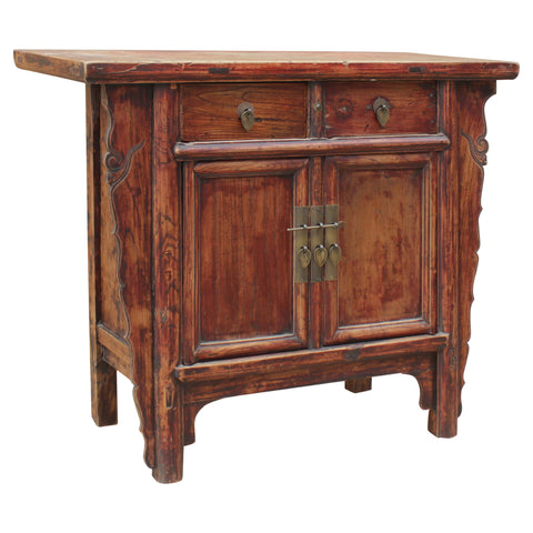 Antique Original Painted And Lacquered Finish Chinese Sideboard