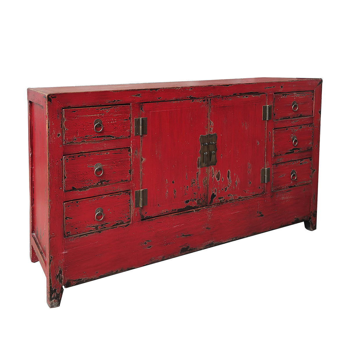 Antique Painted Laquered Chinese Sideboard