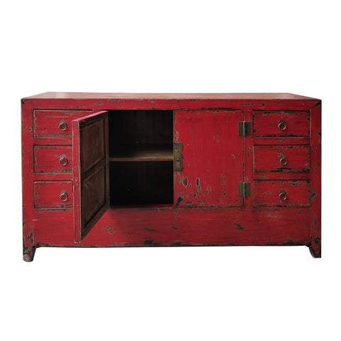 Antique Painted Laquered Chinese Sideboard