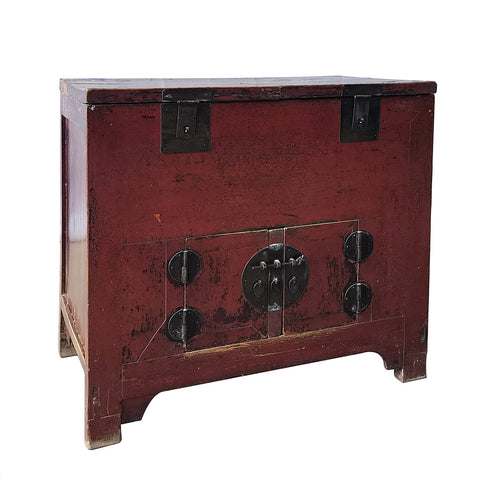Antique Original Chinese Trunk Cabinet