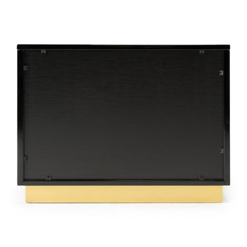 Modrest Aspen Modern Wide Black And Gold Nightstand Model VGVCN1801-BLKX-NS-W