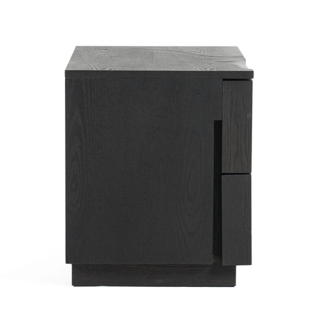 Modrest Aspen Modern Matte Brown Ash & Silver Nightstand Model VGVCN1801-NS