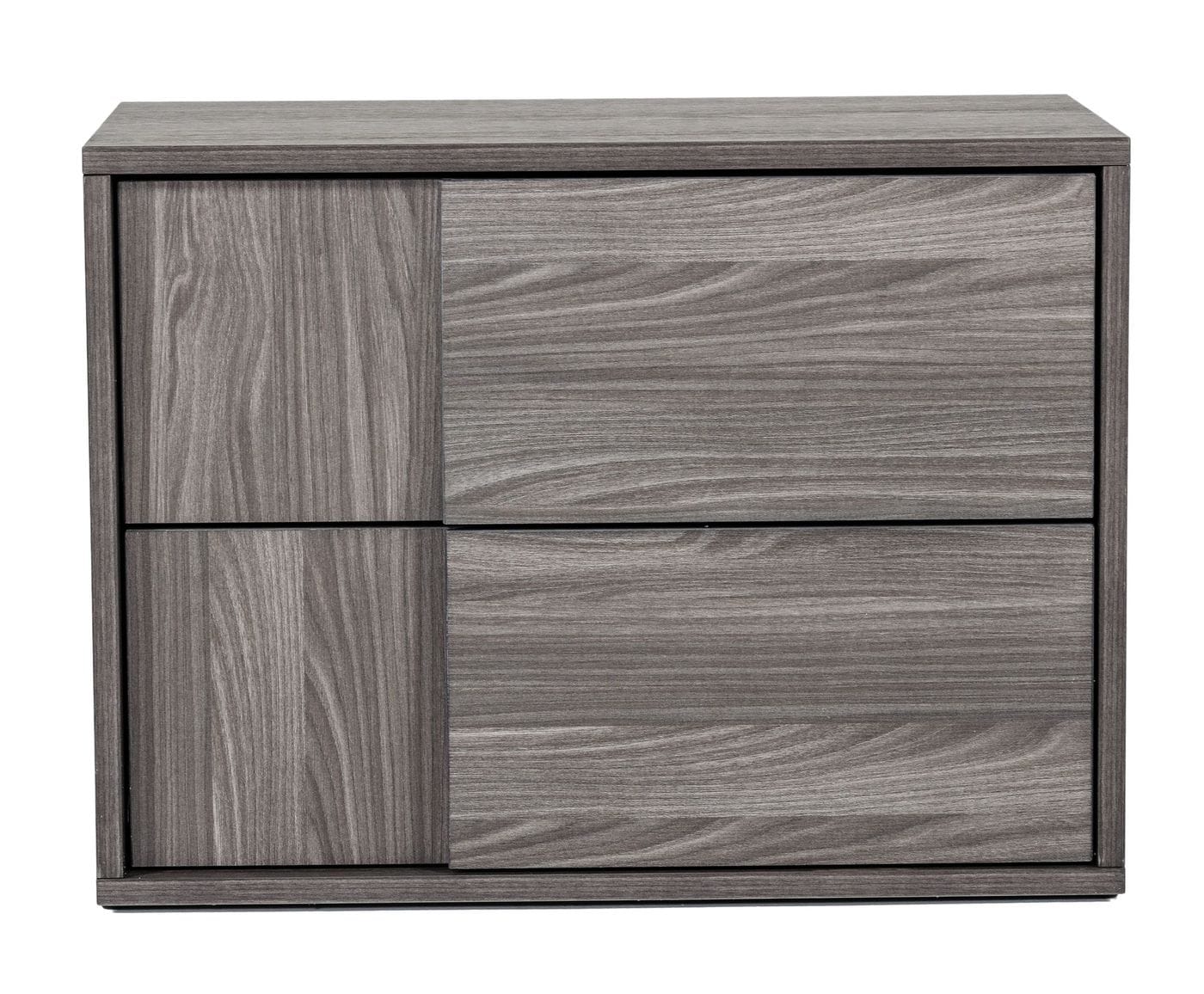 Nova Domus Asus Italian Modern Elm Grey Nightstand Model VGACASUS-NS-GRY-3