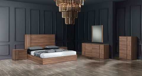Nova Domus Asus Eastern King Italian Modern Walnut Bedroom Set Model VGACASUS-SET-EK