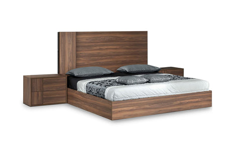 Nova Domus Asus Queen Italian Modern Walnut Bed Model VGACASUS-BED-Q