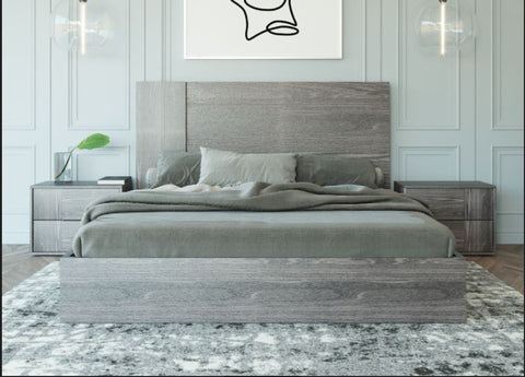 Eastern King Nova Domus Asus Italian Modern Elm Grey Bed Model VGACASUS-BED-GRY-2-EK