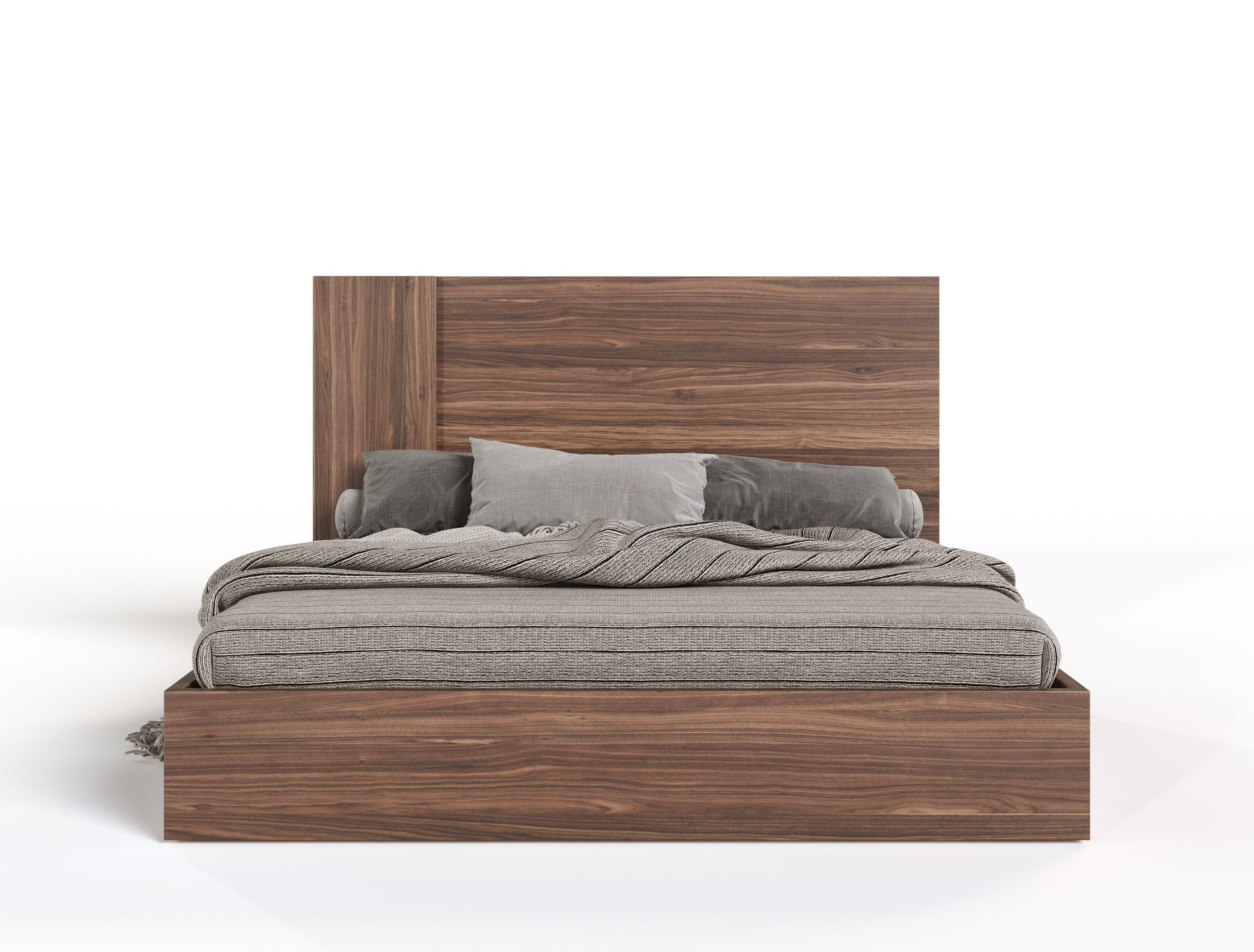 Nova Domus Asus Italian Modern Walnut Bed Model VGACASUS-BED