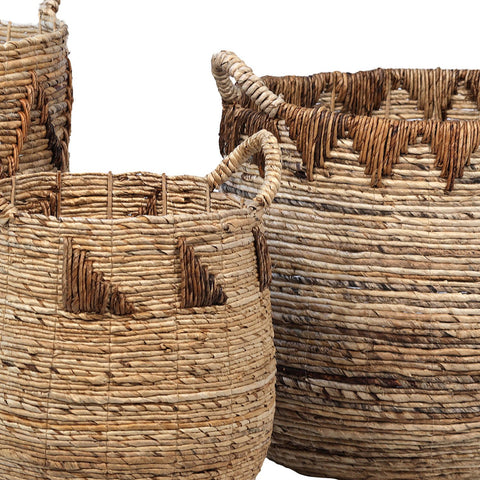 Moana Natural Finish Basket Set Of 3