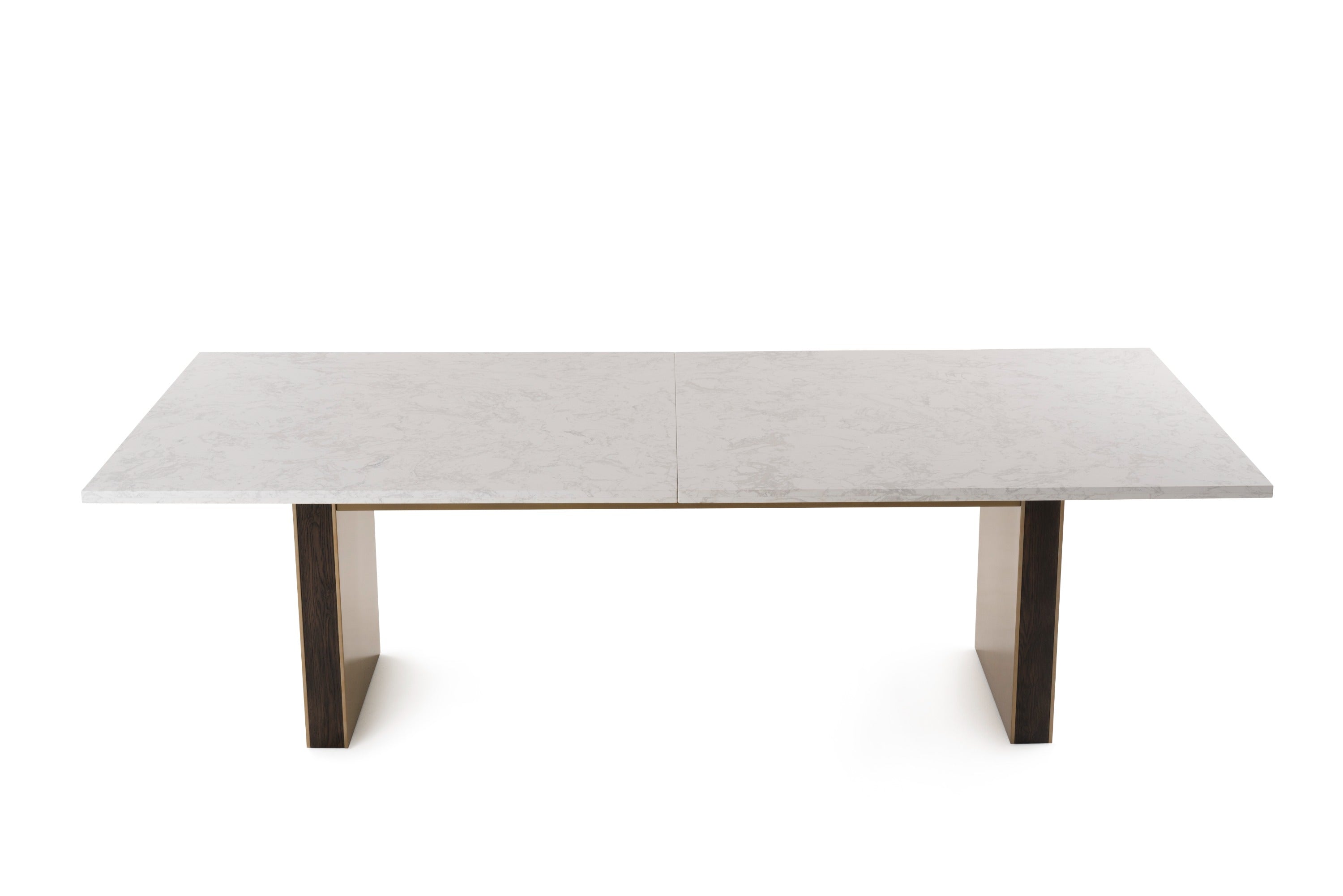 Modrest Auer White Marble & Gold Dining Table Model VGGM-DT-VALDERA-DT