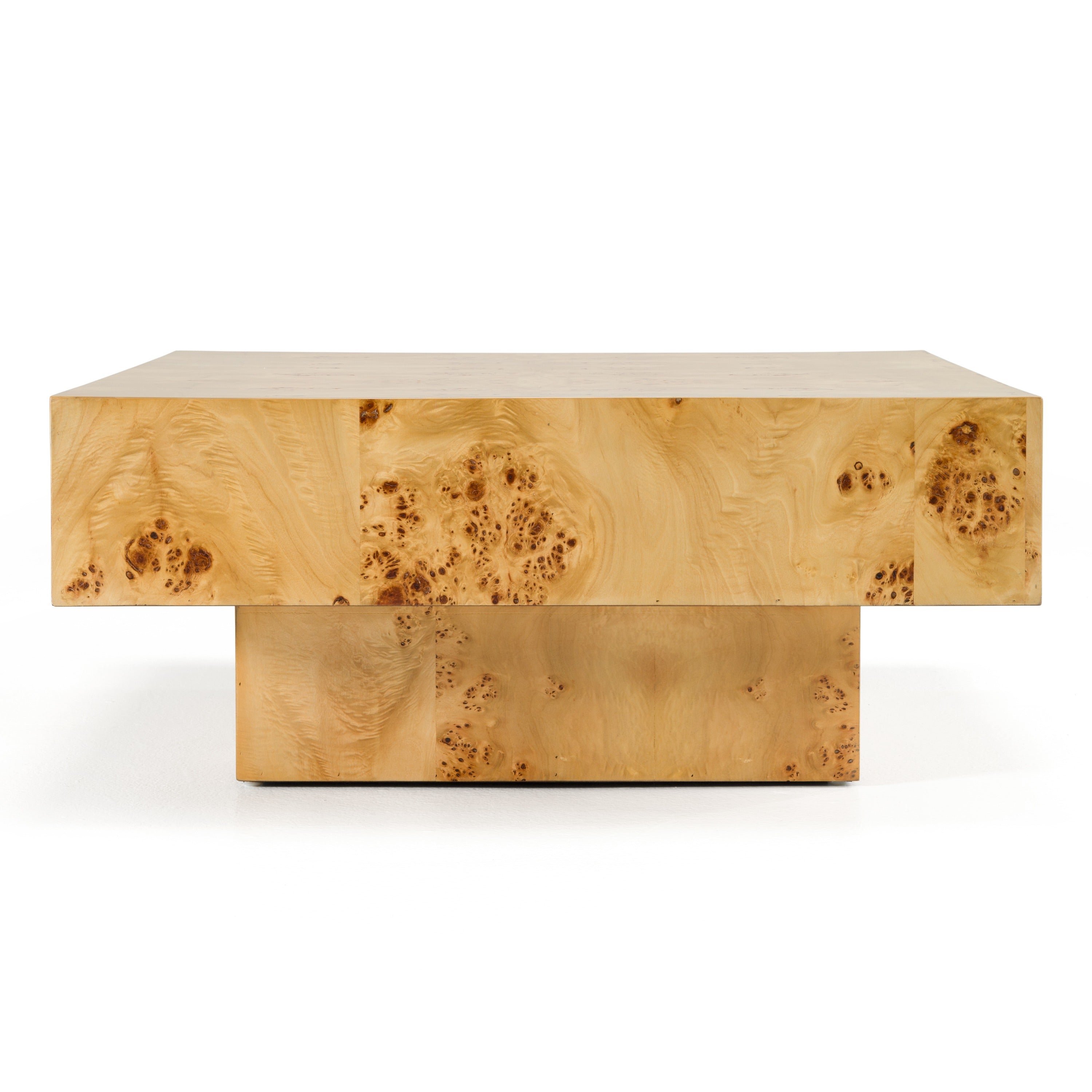 Modrest August Modern Burl Square Coffee Table Model VGMY-5377