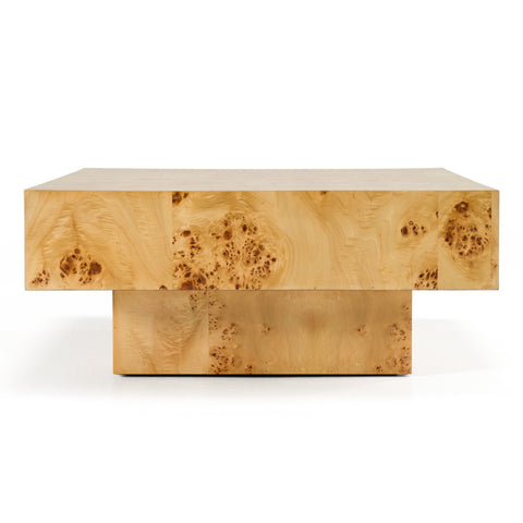 Modrest August Modern Burl Square Coffee Table Model VGMY-5377