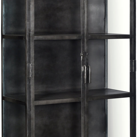 Salinas Antique Gunmetal Finish Cabinet