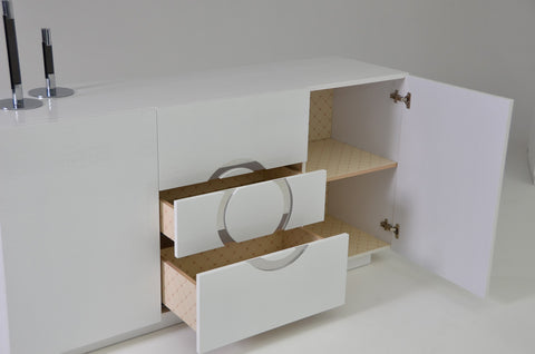 Queen A&X Ovidius Modern Queen Bedroom Set Model VGUNAW223-180-WHT-SET-Q