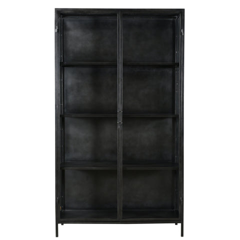 Balmer Antique Gunmetal Finish Cabinet