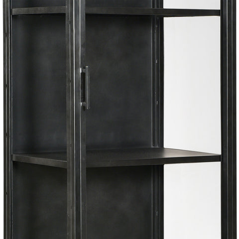 Anker Antique Gunmetal Finish Cabinet