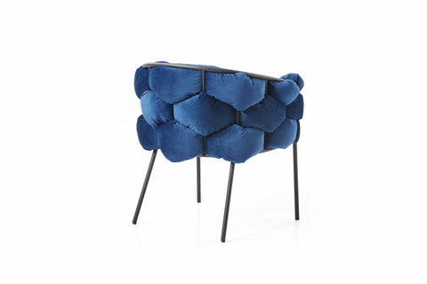 Modrest Debra Modern Blue Fabric Dining Chair By VIG Furniture