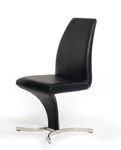 Nix Modern Black Leatherette Dining Chair (Set Of 2) Model VGVCB8348-BLK