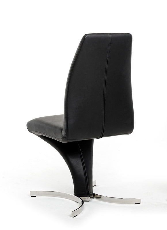 Nix Modern Black Leatherette Dining Chair (Set Of 2) Model VGVCB8348-BLK