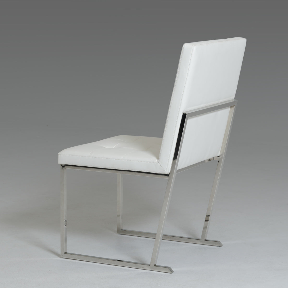 Click Modern White Leatherette Dining Chair (Set Of 2) Model VGVCB808-WHT