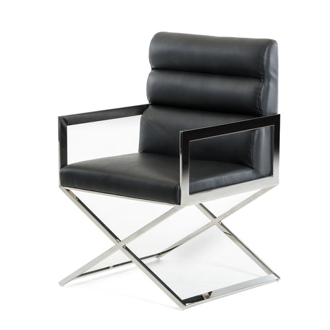 Modrest Capra Modern Black Leatherette Dining Chair By VIG Furniture