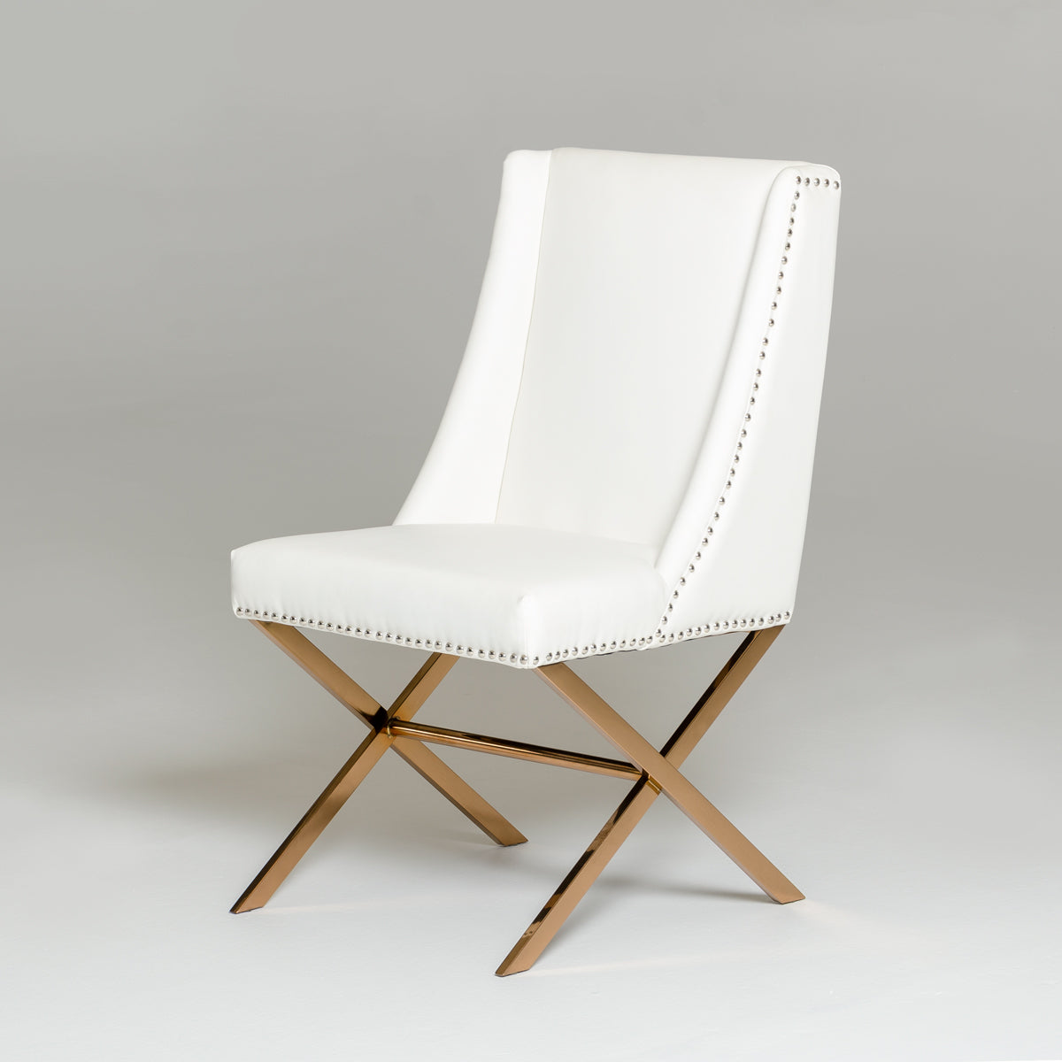 Modrest Alexia Modern White & Rosegold Dining Chair By VIG Furniture