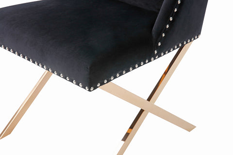 Modrest Alexia Modern Black & Rosegold Dining Chair By VIG Furniture