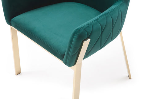 Modrest Robin Modern Green Velvet & Gold Dining Chair By VIG Furniture