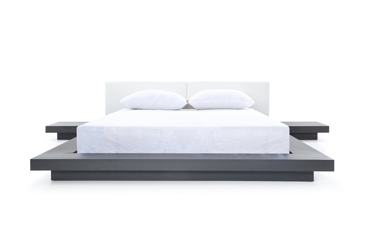 Modrest Opal Modern Wenge & White Platform Bed Model VGVCBD855-WGEWHT