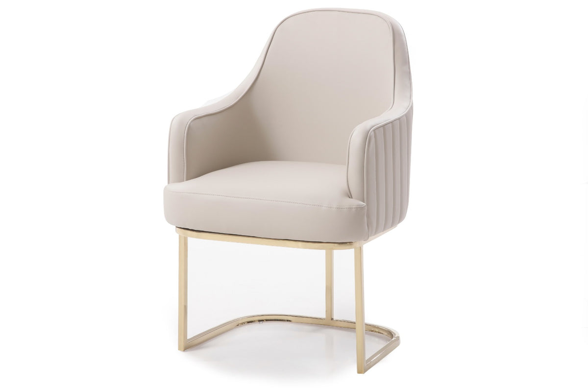 Modrest Tyler Modern Grey & Gold Dining Chair By VIG Furniture