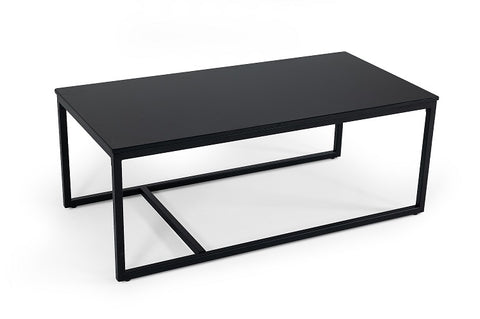 Modrest Baca Black Marble & Metal Coffee Table Model VGGMM-CT-1580-BLK-CT