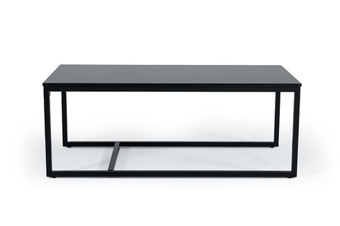 Modrest Baca Black Marble & Metal Coffee Table Model VGGMM-CT-1580-BLK-CT