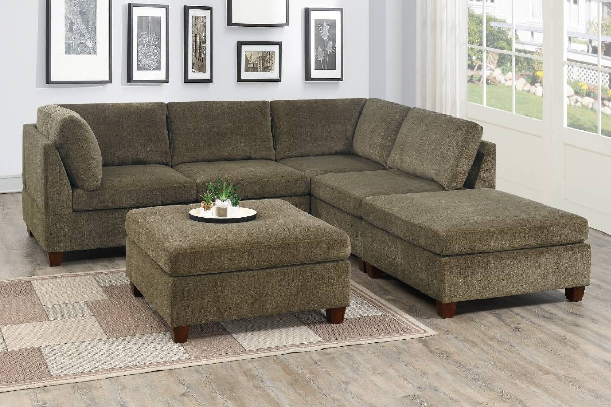 Modular Sectional Model Ff824 By Poundex Furniture