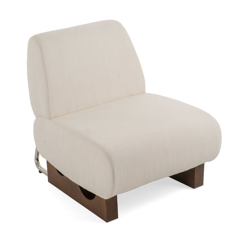 Modrest Barbara Modern Off White Accent Chair Model VGEU-7368LC