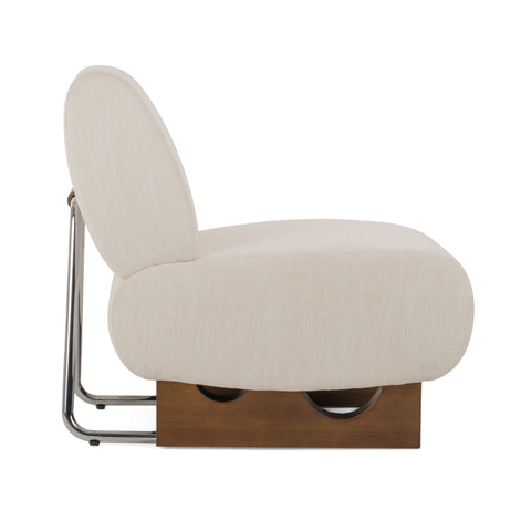 Modrest Barbara Modern Off White Accent Chair Model VGEU-7368LC