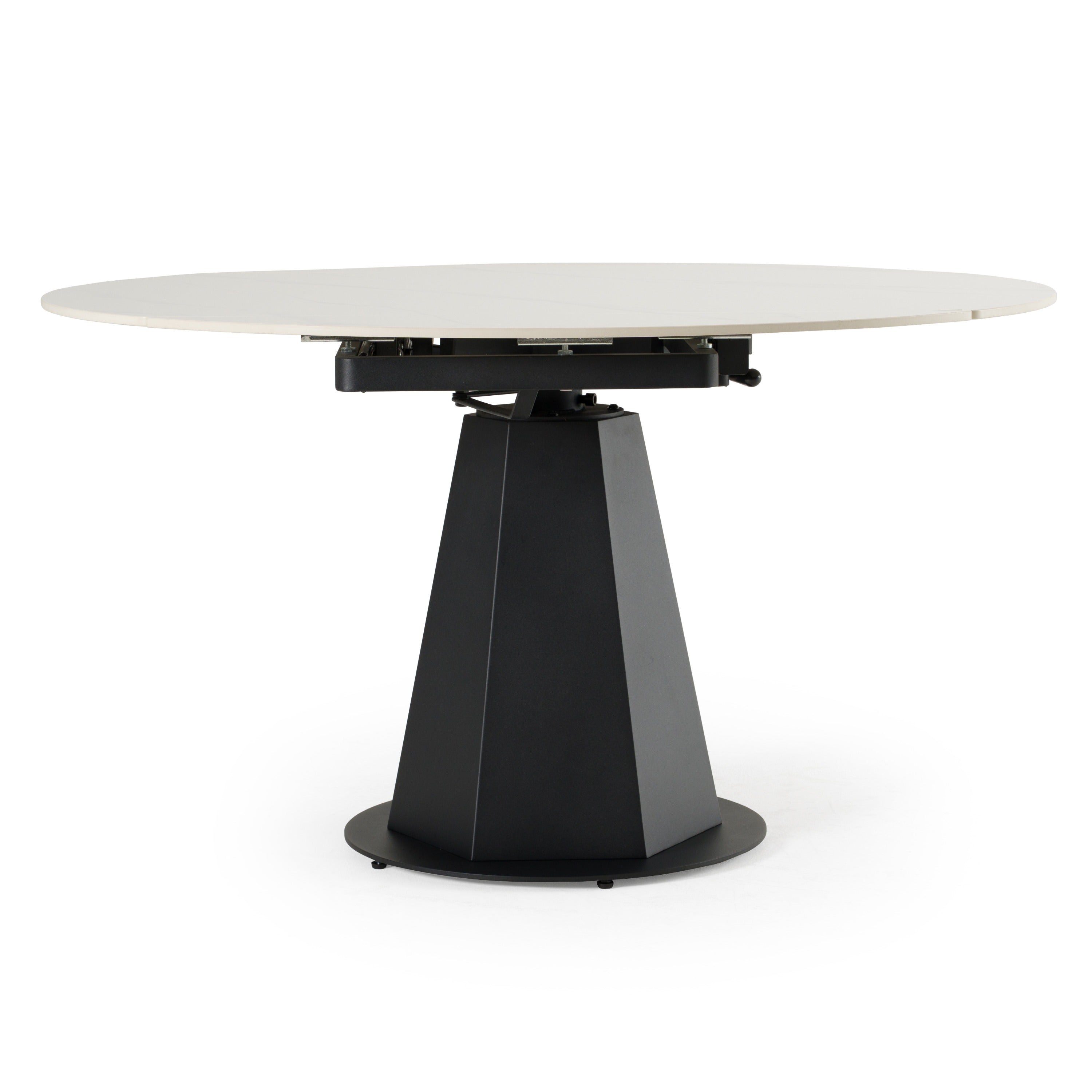 Modrest Barela Modern Black And White Ceramic Extendable 35 5" | 53" Dining Table Model VGYF-DT8949-BLK-DT
