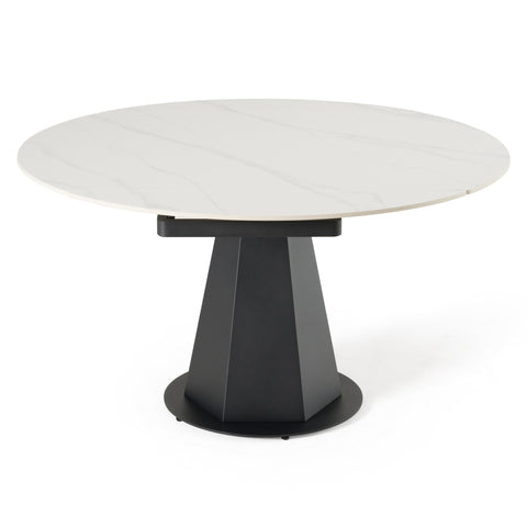 Modrest Barela Modern Black And White Ceramic Extendable 35 5" | 53" Dining Table Model VGYF-DT8949-BLK-DT